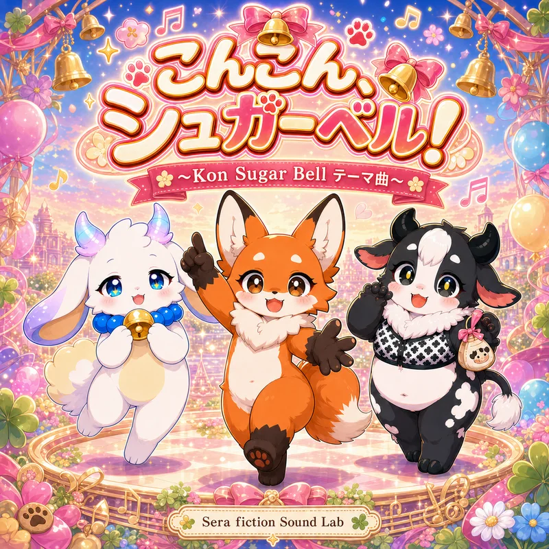 テーマソング「こんこん、シュガーベル！」のジャケット画像
